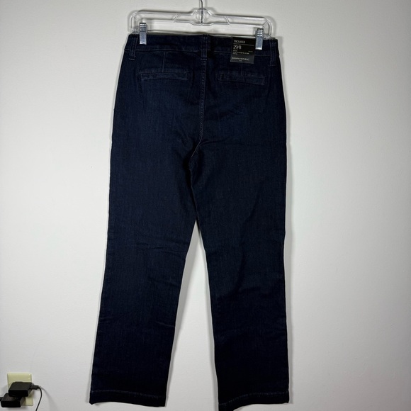 Banana Republic Dark Wash Trouser Wide Leg Jeans Size 29/8 - Picture 11 of 11